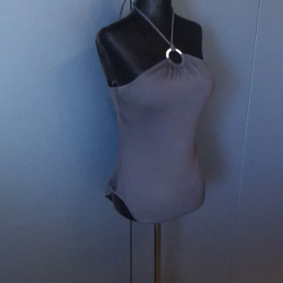 MICHAEL KORS black 1 piece bathing suit size 12 - Picture 5 of 9